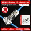 T1 T2 Wire Connectors T-Type 2 Pin 2 Way LED Wire Connector with Locking Buckle Pluggable Universal Compact Wire