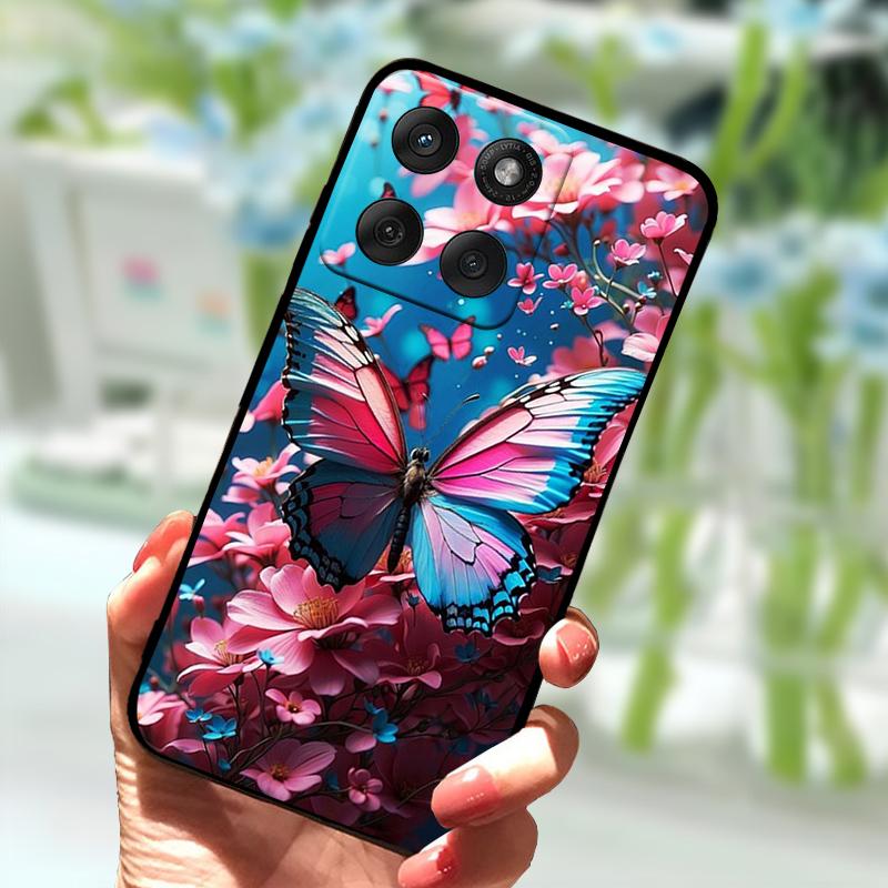 Weiche Hülle für Motorola Edge 60 Fusion Silikon TPU Schwarze Handyhülle für Moto Edge60 Fusion 5G Mode Luxus Stoßfester Bumper