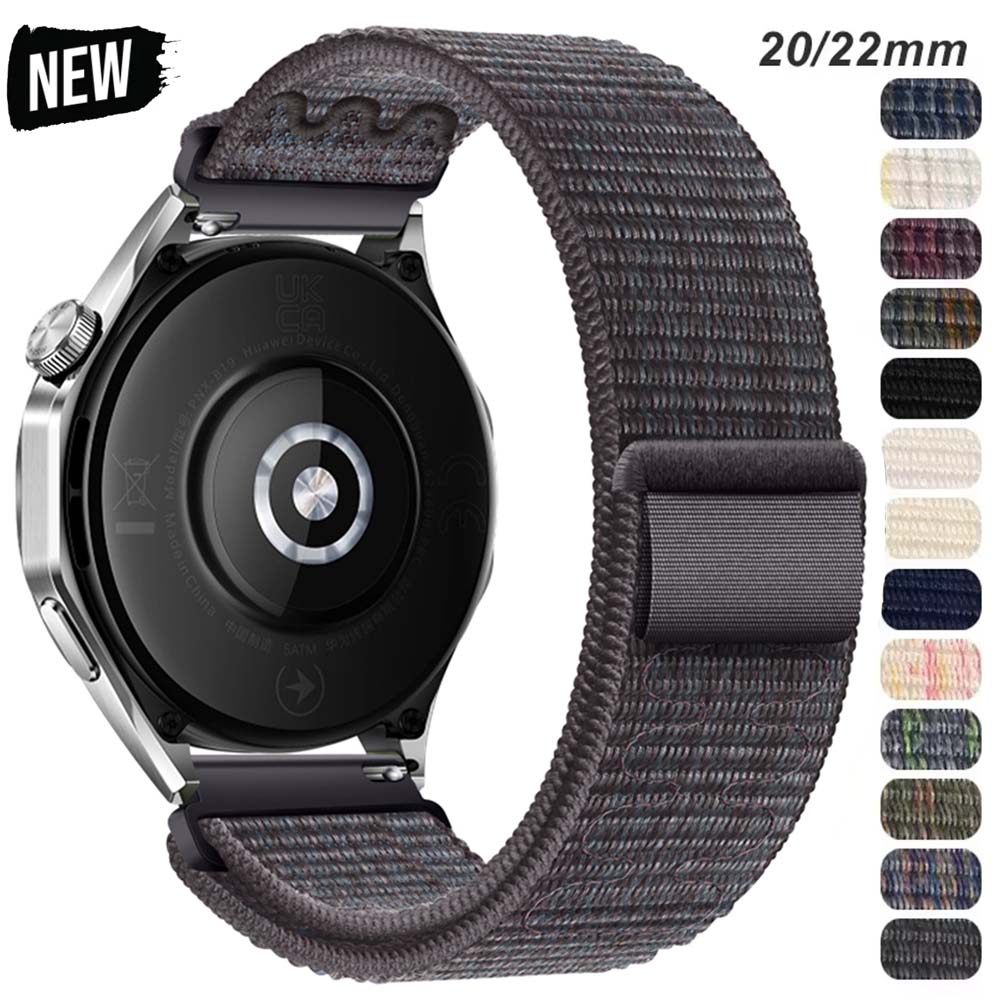 20 22mm Smartwatch-Armband für Huawei Amazfit Balance GT4/3/2 46mm Nylon-Armband für Samsung Galaxy Watch 4/6 Classic 5Pro 45mm