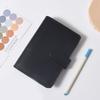 A6 Loose-leaf Notebook Magnetic Button PU Leather Folder Efficient Cash Budget Ledger  School
