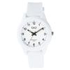 CITIZEN Analog with Urethane Q&Q Watch, Waterproof, Strap, White, V01A-018VK