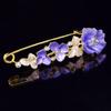 Elegant Tulip Flower Oil Painting Brooch: Versatile Pin for Dress, Scarf, or Sweater
