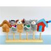 Animal Finger Puppet Display Rack for Kindergarten and Dollhouse Language Areas