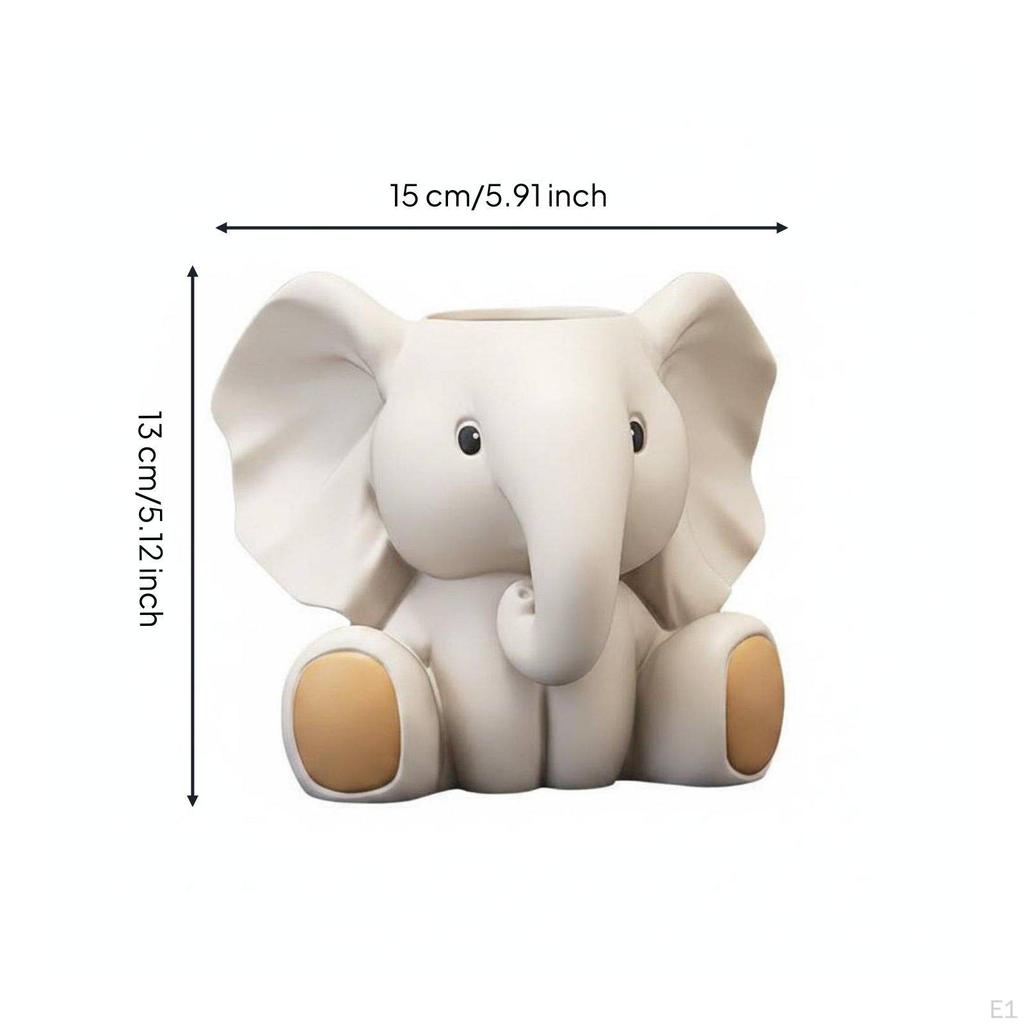 Elephant Pen Holder Large Capacity Desk Organizer Multifunctional for Students, Office