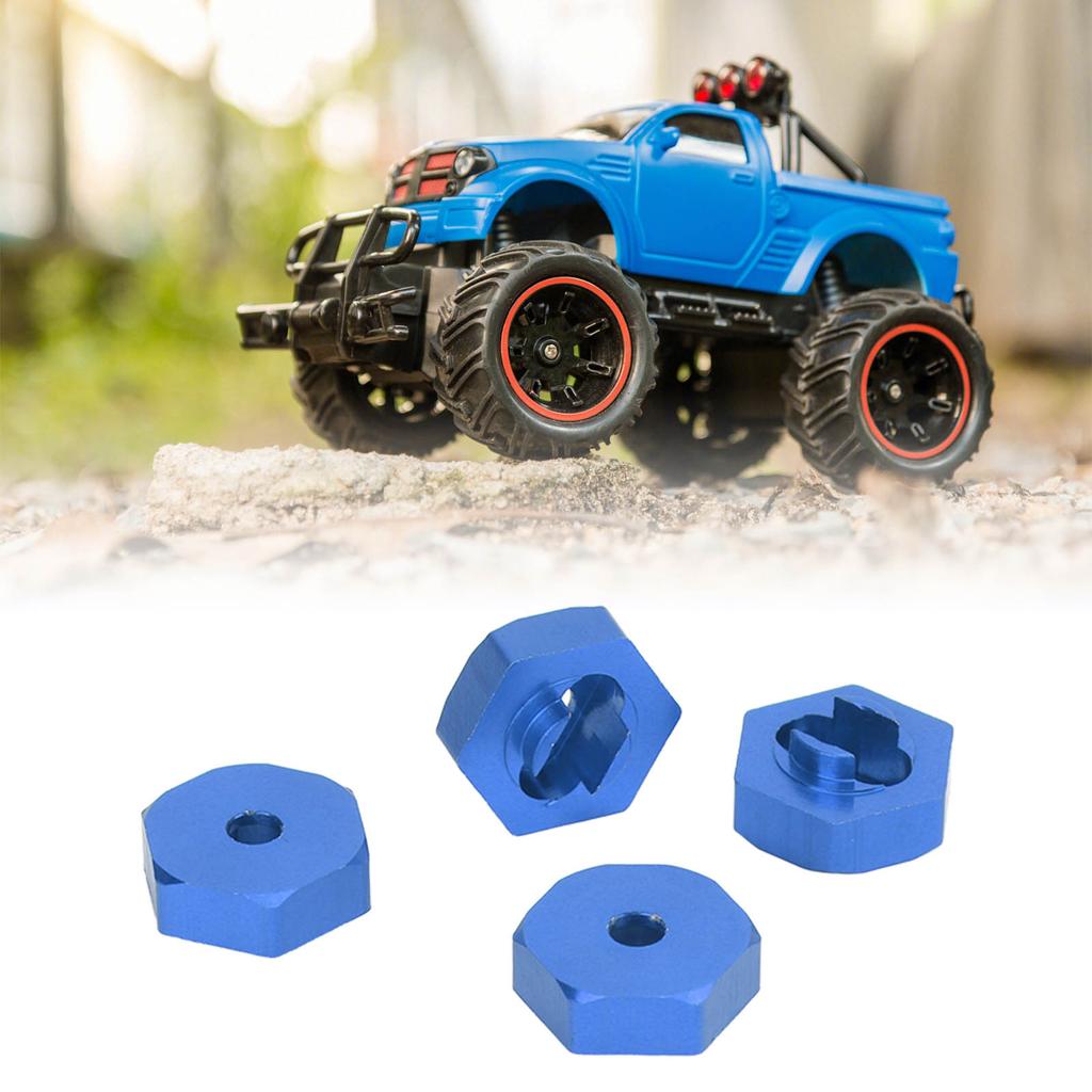 4PCS Wheel Hex Hub Adapter Aluminum Alloy Wheel Hex Coupler for   LaTrax Teton 1Celsius18 RC Truck
