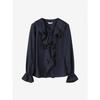 Cc Collect Double Ruffle Collar Blouse  C261msc011 