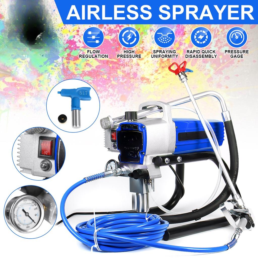 1800W High Pressure Electric Airless Paint Sprayer Paint Machine Wall Spray Guns