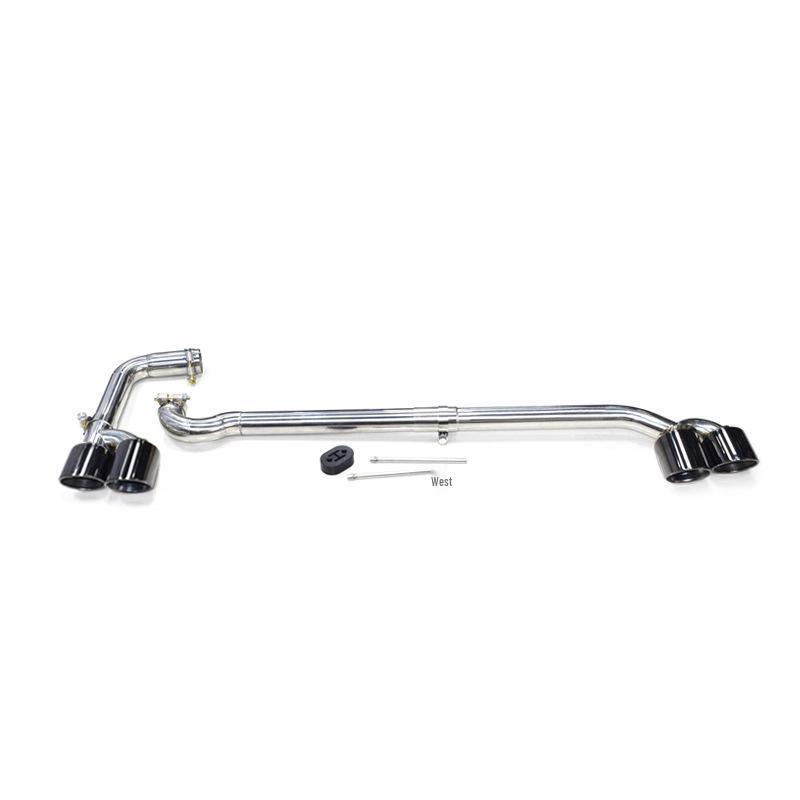 BMW X3/X4 Exhaust Modification: Dual Square Outlet Tailpipe F25/F26, Stainless Steel Carbon Fiber Tips
