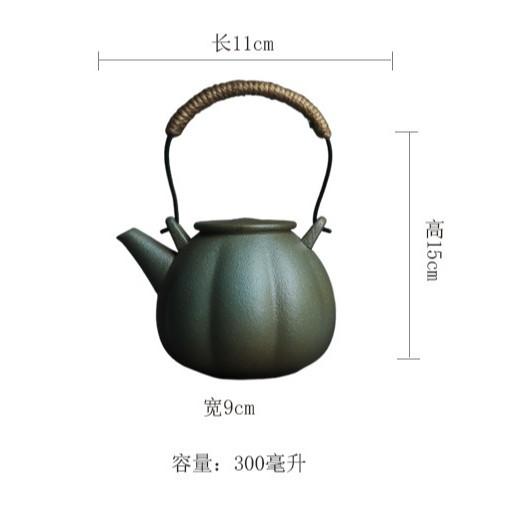 

300ml Kiln Fambe Hoop Handle Teapot Japanese Tea Infuser Pot Household Tea Maker Kettle With Filter Chinese Tea Drinkware Craft