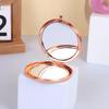 Portable Stainless Steel Cartoon Dual-Sided Round Pocket Makeup Mirror