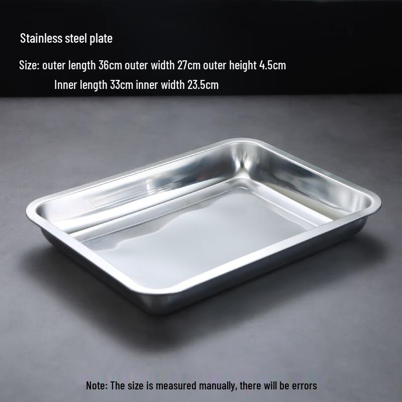 Stainless Steel Rectangular Deep Serving Tray