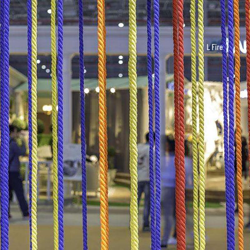 8mm Three-Strand Colored Cotton Rope for DIY Decor and Drawstring Accessories