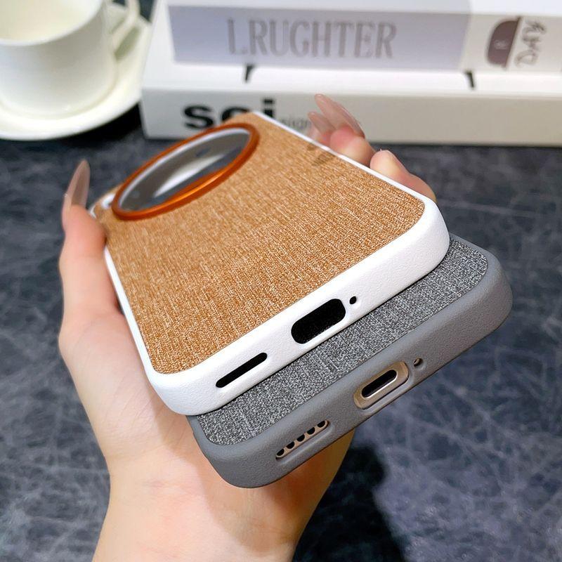 For VIVO X300 Pro Case Luxury PU Cloth Magnetic Magsafe Protective Back Cover Case For VIVO X300 X200 Pro Mini X200 Ultra Shell