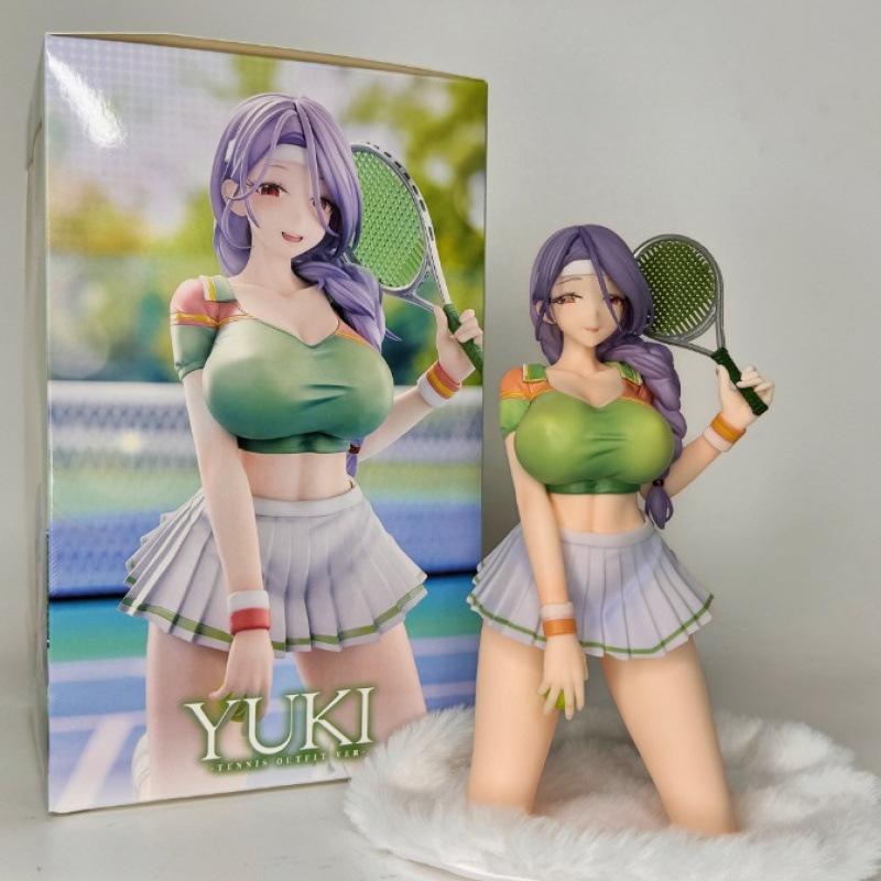 Zweidimensionale Anime-Schönheit, möchtest du es noch einmal machen? Tennis-Mädchen-Figur Desktop-Chassis-Ornament für Geschenke