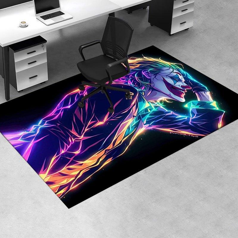 Neon Joker Art Print - Colorful Wall Decor for Bedroom or Living RoomOffice Mat Home Decor Office Desk Chair Carpet for office ph113
