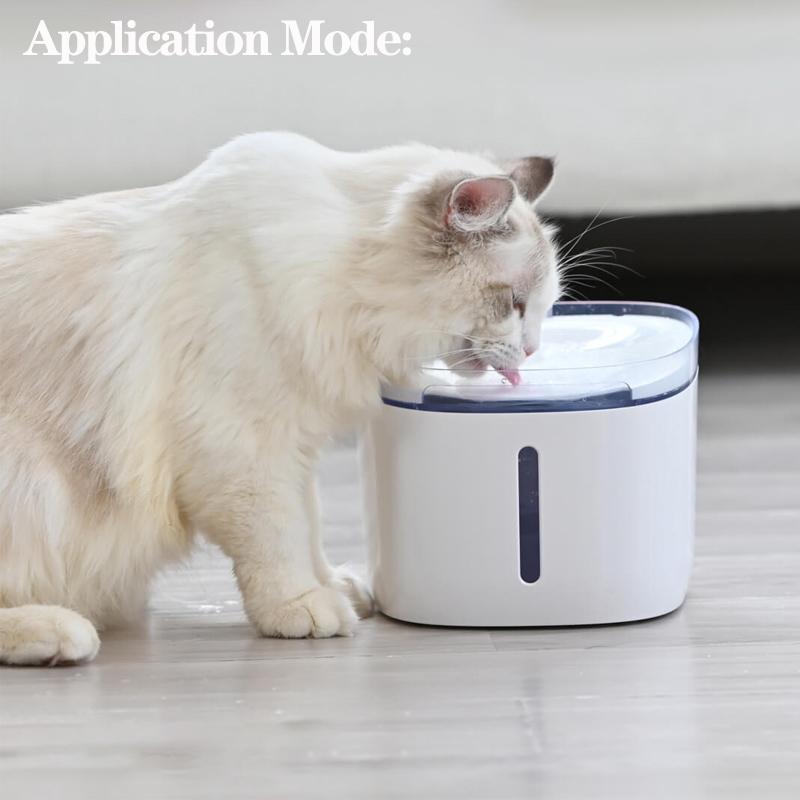 2pcs Pet Water Fountain Replacement Activated Carbon Filters for Cat Dog Water Drinking Fountain Dispenser