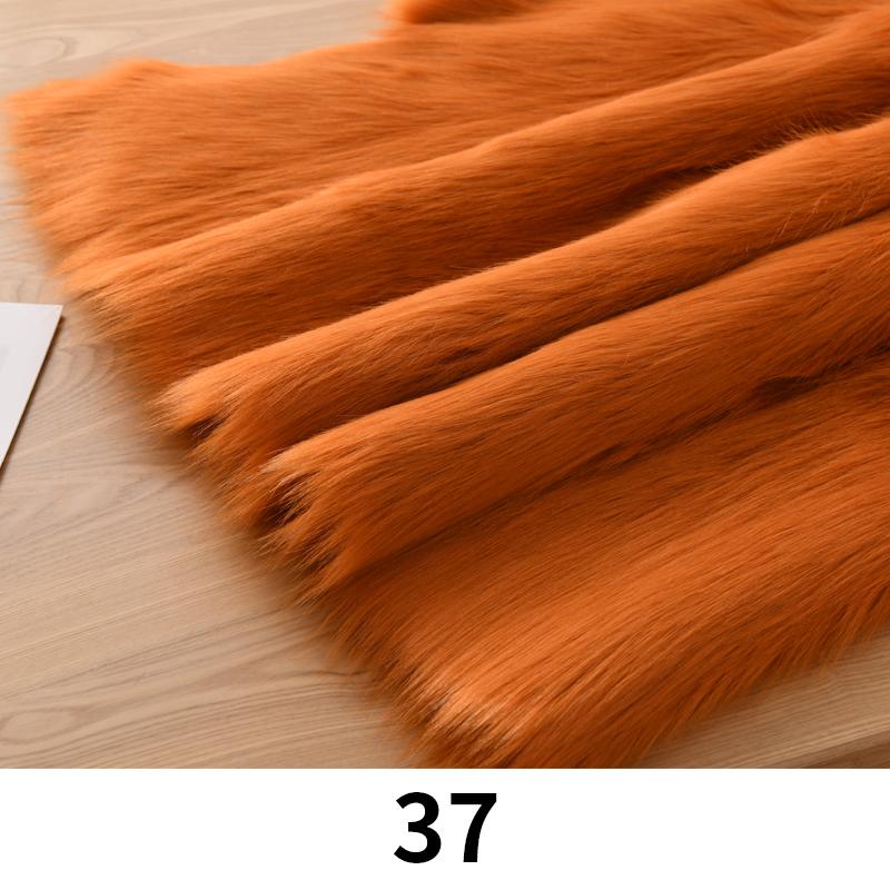 100*170cm Imitation Fox Fur Fabric 5cm Long Artificial Fur Plush Fabric For Diy Carpet Jewelry Phone Counter Cover Photo Props