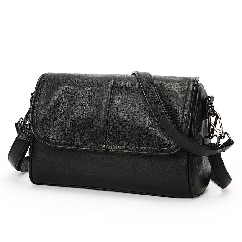 Large Capacity Bag, Women s New Crossbody Bag, Commuting High-end Sense, Fashionable and Versatile, Atmospheric Soft Leather Shoulder Bag чёрный