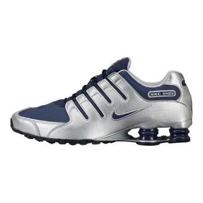 Shox NZ Series Running Shoes Men's Silver Blue 378341-402
