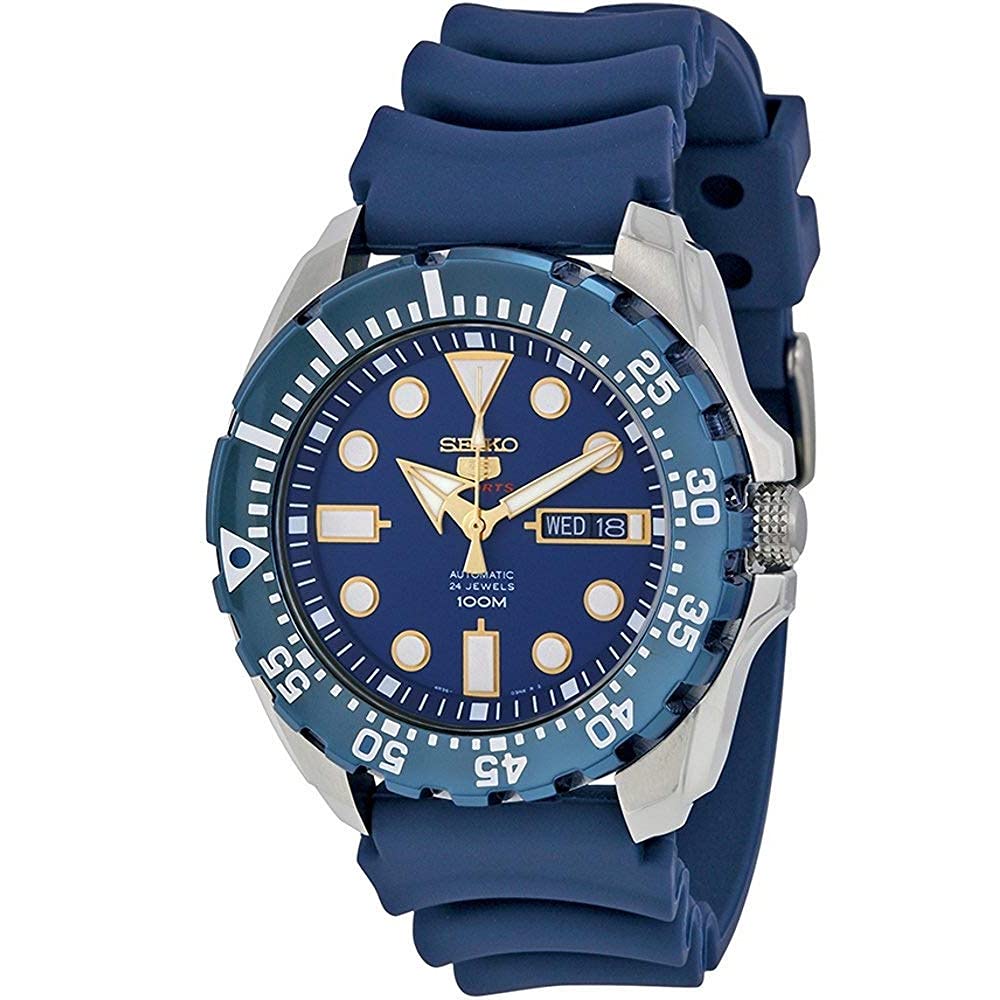 

Seiko Seiko Diver Automatic Blue Dial Blue Rubber Mens Watch SRP605K2 [item]