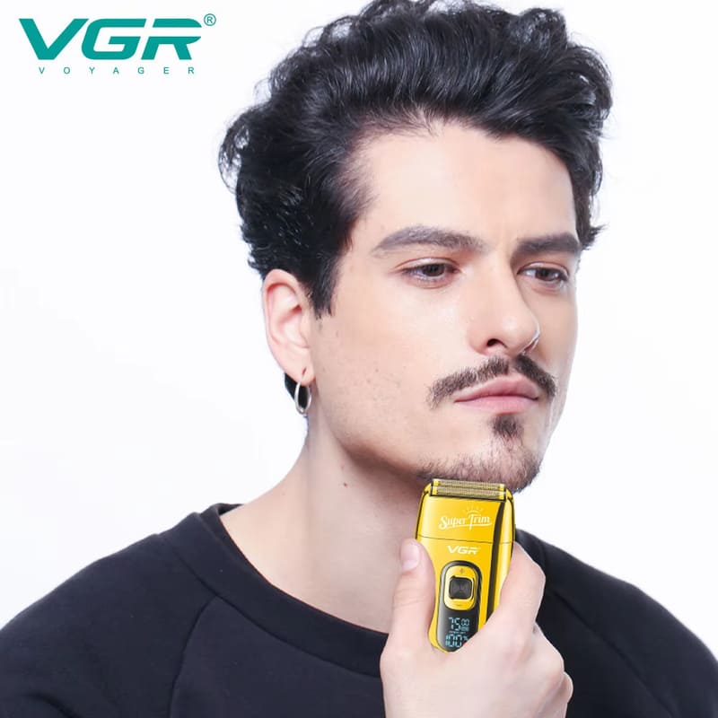 VGR V-332 Razor Professional Shaving Machine Electric Shaver Reciprocating Beard Trimmer Portable Hair Trimmer Shaver for Men Waterproof Long-lasting
