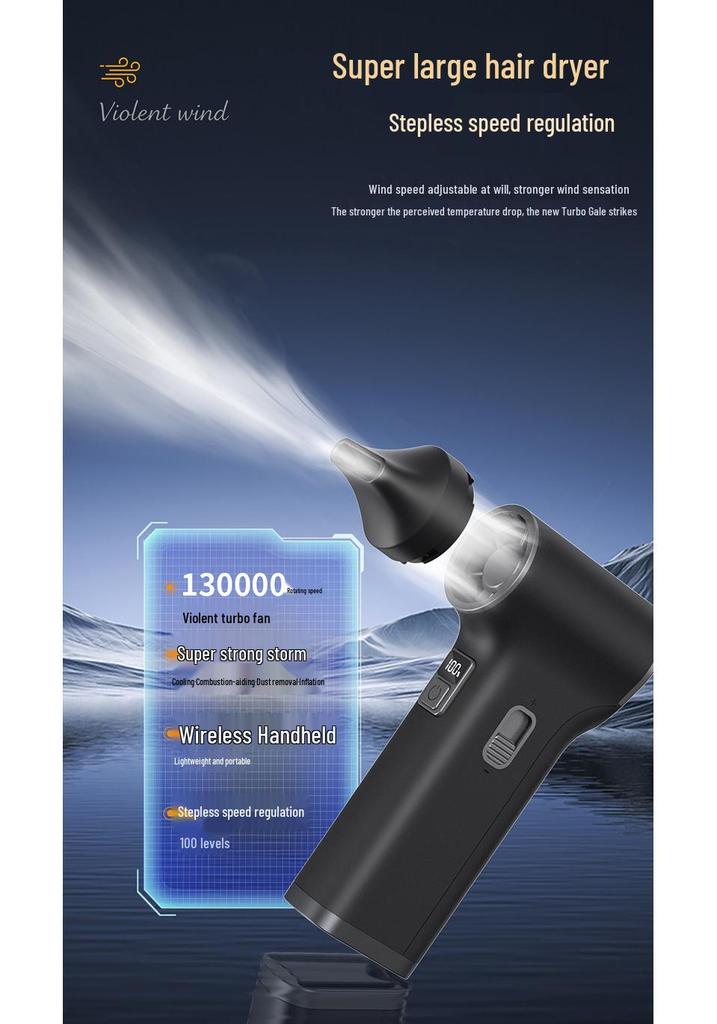 Leistungsstarker Outdoor-Turbofan: Handgehaltener bürstenloser Motor für Camping & Schneeräumung