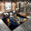 Al Nassr Crest Custom Name Carpet Rug For Living Room Bedroom Home Sofa Decoration Kids Play Nonslip Floor Mat