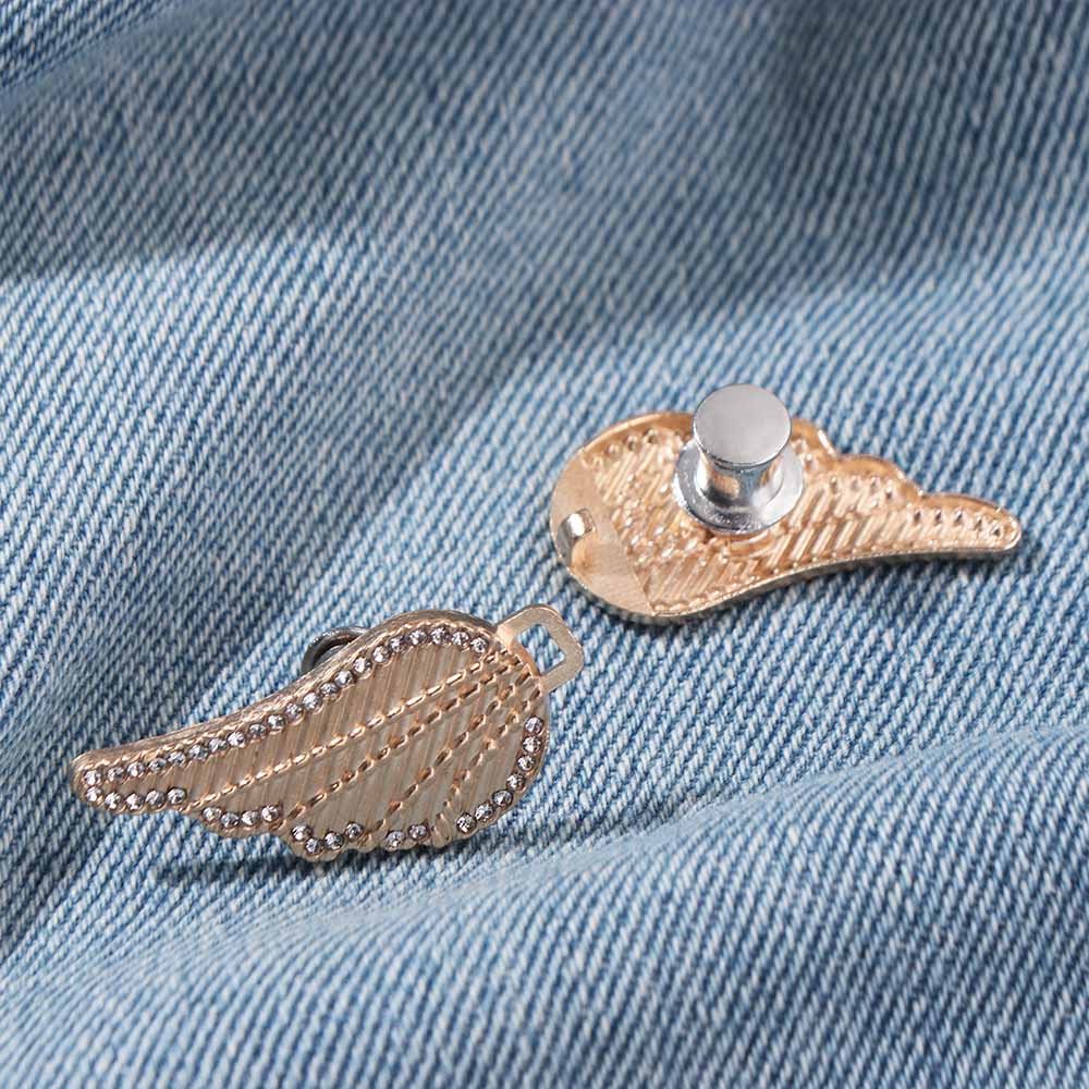 Invisible Waist Buckle Rabbit Pants Tightener Butterfly Button Adjuster Waist Accessories