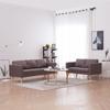 Day and Night - Day and Night 2-piece Sofa Set In Taupe Gray Fabric