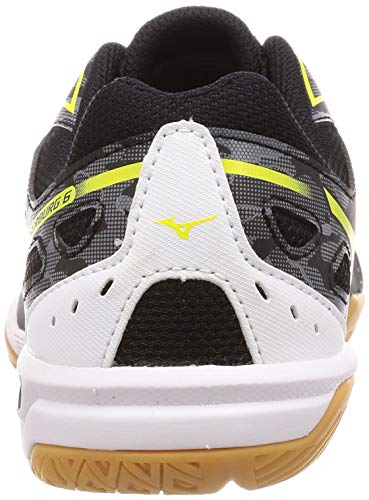 Mizuno Wave Kaiserburg 6 Table Tennis Shoes, Black/Yellow/White, Size 28.5 cm, 3E