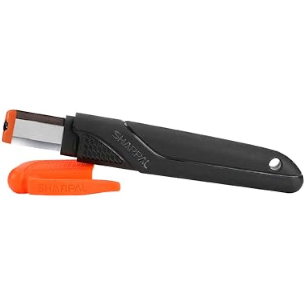 SHARPAL 129N Multipurpose Pocket Knife Sharpener and Garden Tool Sharpener Sharpener, Scissors, L...