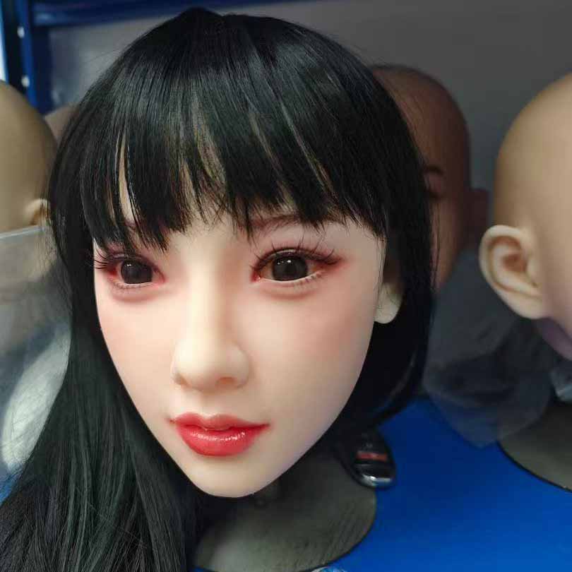 M16 Interface Suitable for 135-172cm Solid Doll TPE Black Hair Head Oral Sex Exquisite Makeup Sex Dolls Accessories Men