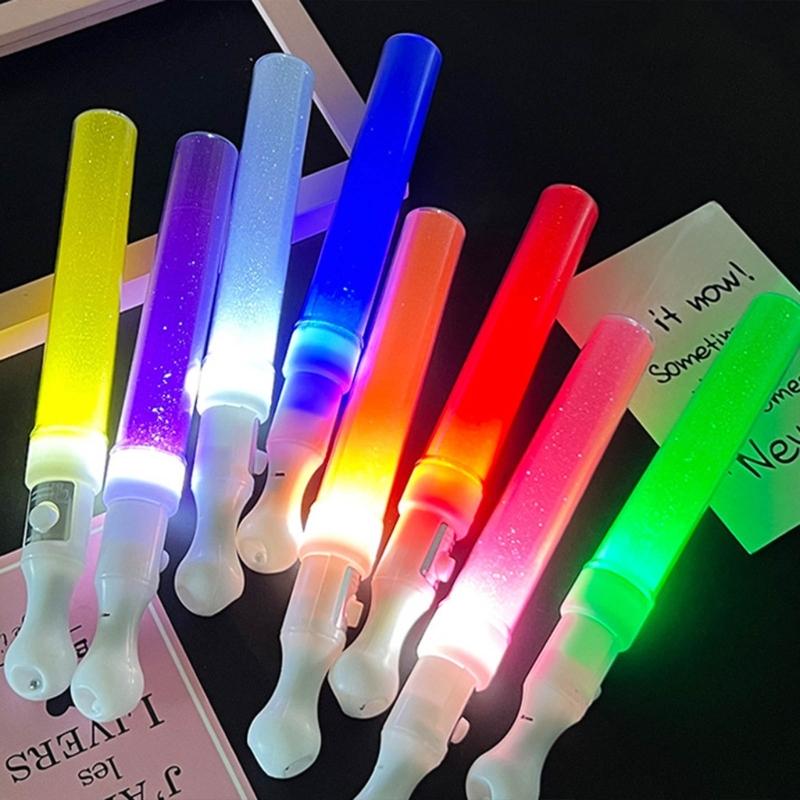LED Glow Sticks Party Flashing Light Multi-color 3 Light Modes Bright Flashing Light Sticks for Festivals Rave Birthday