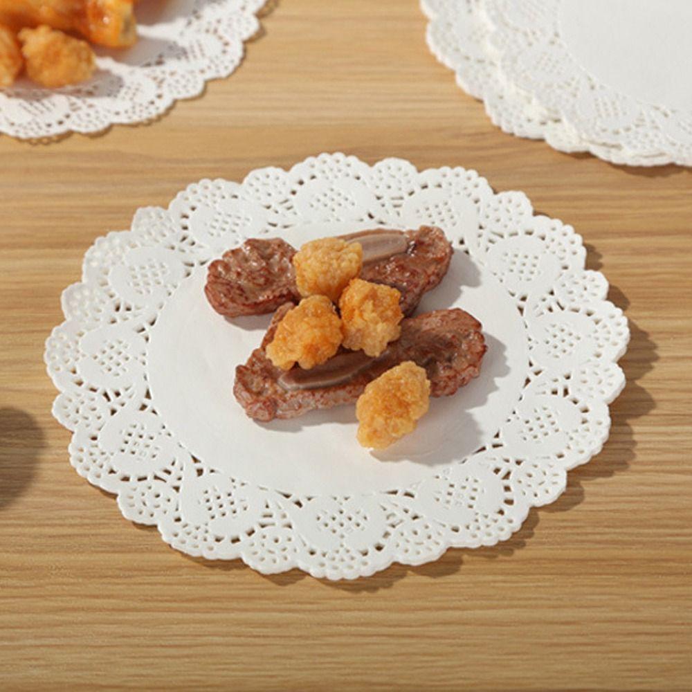 150pcs Lace Doilies Baking Paper Multi-function Placemats New Table Decoration Mat