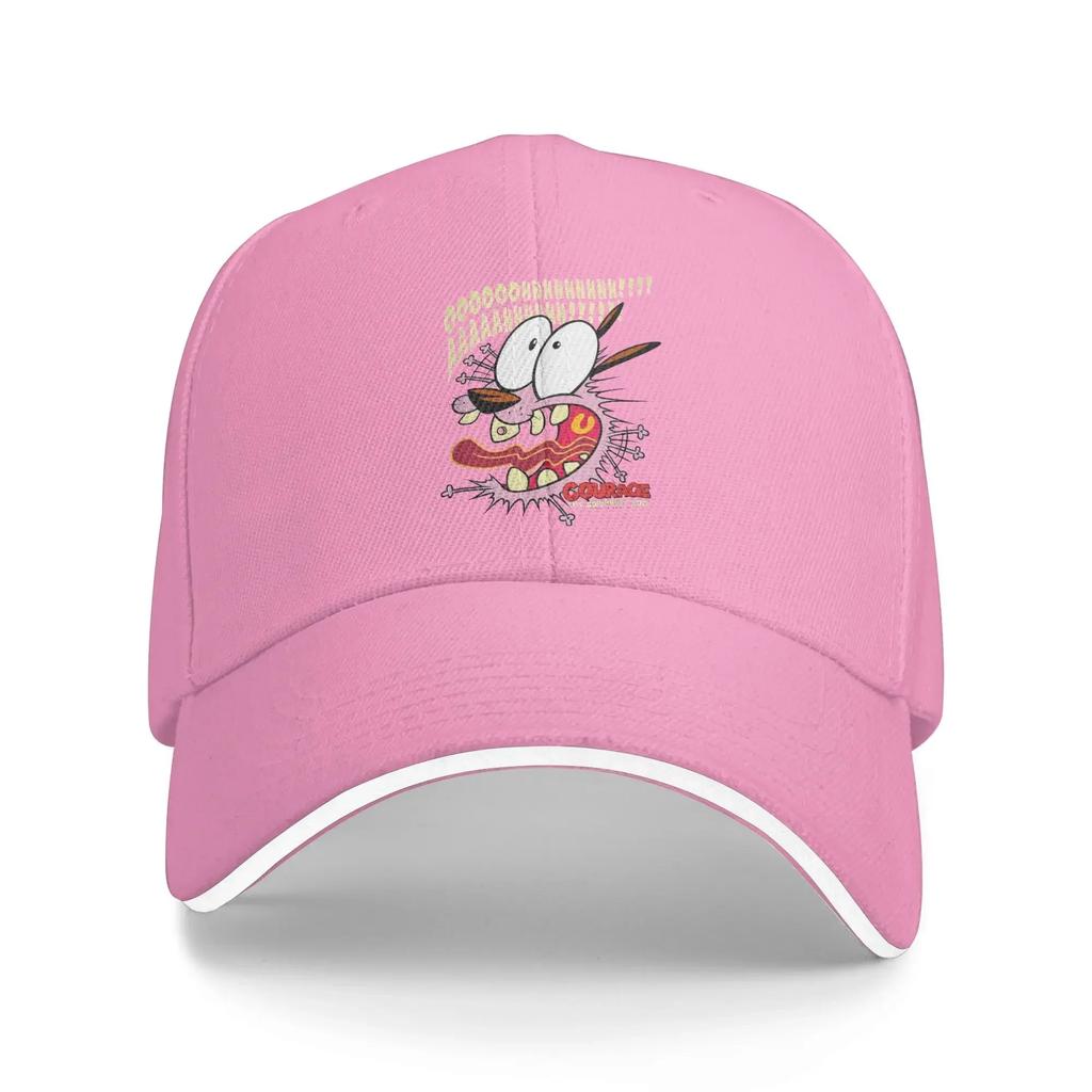 Courages Cowardly Dog Baseball Cap Tv Series Fashion Unisex Adult Trucker Hat Sunscreen Design Kpop Rock Baseball Caps Gift