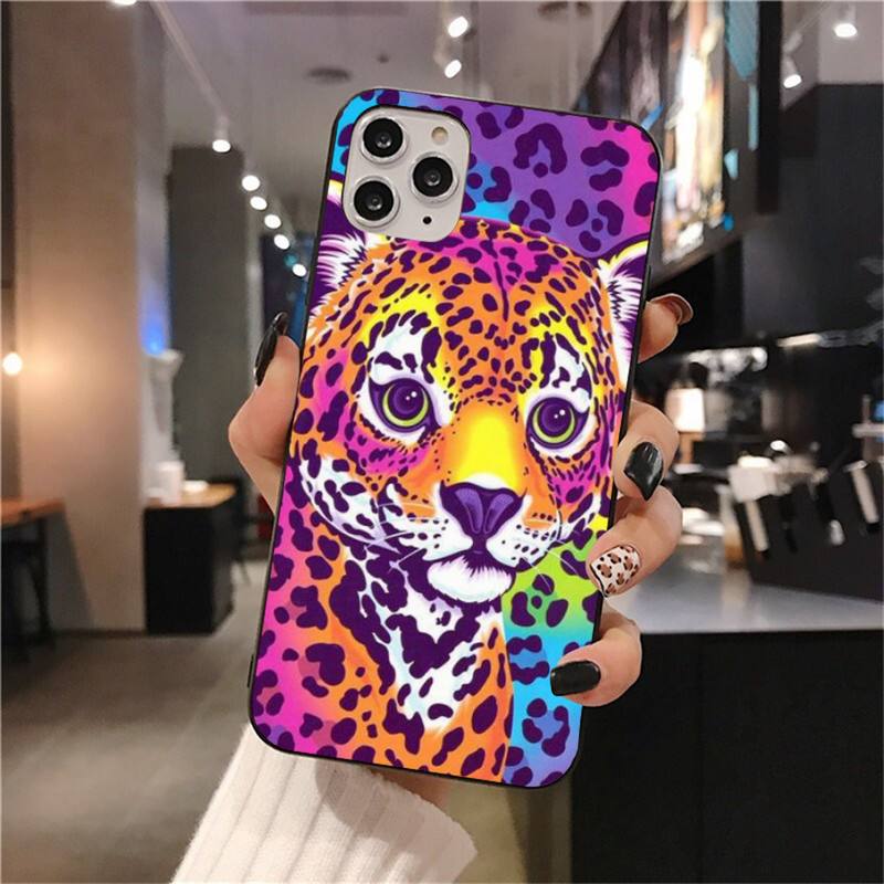 Custodia per telefono artistica Lisa Frank per iphone 12 pro max 11 pro XS MAX 8 7 6 6S Plus X 5S SE 2020 XR