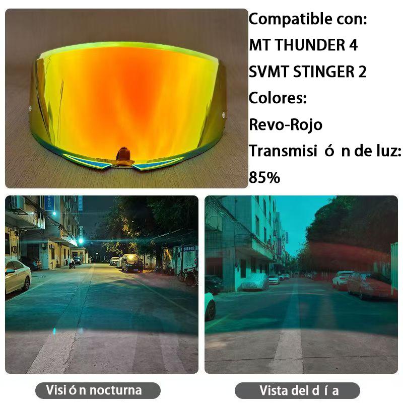 Helmet Visor for MT THUNDER 4 SV STINGER 2 Motorcycle helmet accessories Helmet replacement lenses Windproof and UV-proof