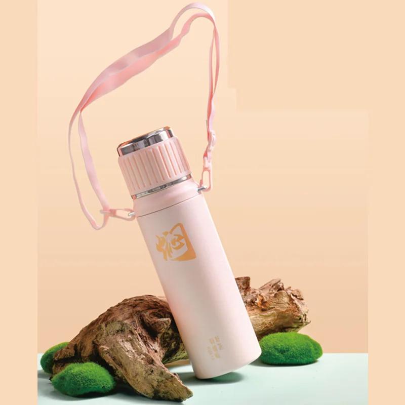 Thermos 1.1L Tazza Acqua Tazze con Beccuccio in Plastica con Cordino Portatile Tazza Acqua Anti-perdita Utensili da Bevanda Tazza da Caffè da Viaggio
