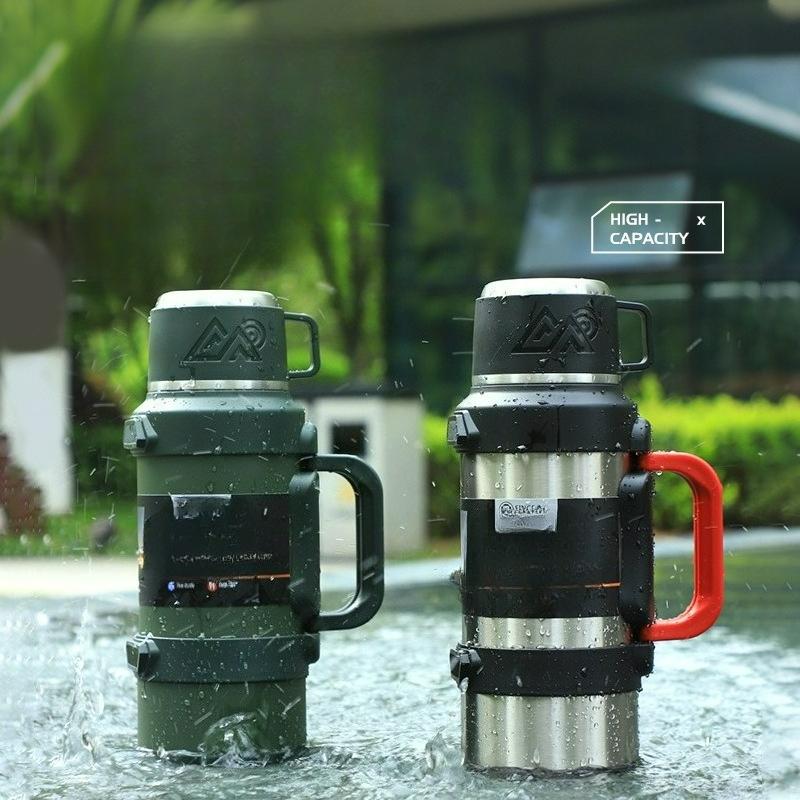 Outdoor 316 Stainless Steel Thermos Thermos Vacuum Travel Pot Household Portable Car Water Cup Sports Water Bottle