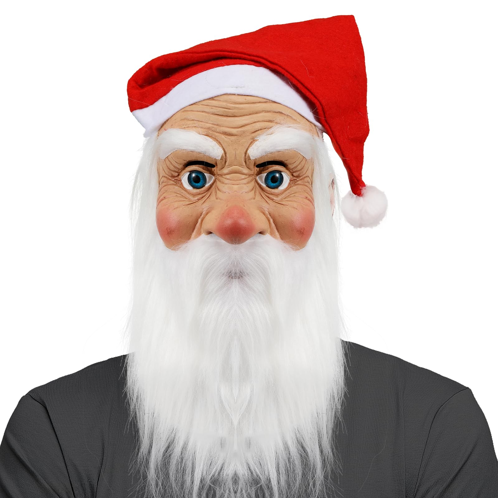 Santa Claus Mask Realistic Old Man
