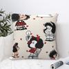 Federa per Cuscino Mafalda Cartoon Stampa Poliestere Copricuscino Regalo Copertina Cuscino da Arredo Casa con Cerniera cm
