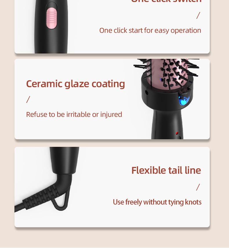 Electric Curling Comb for Fluffy, Curly Styles - Perfect for Long & Short Hair