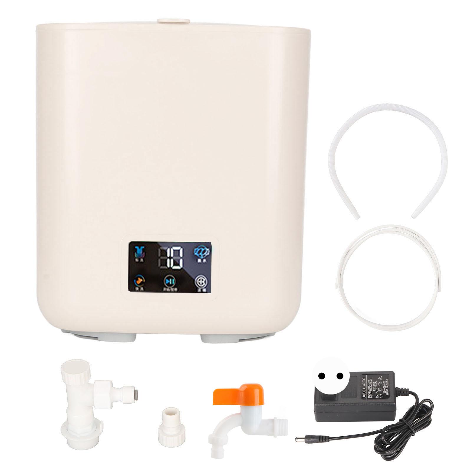 

Полностью автоматическая небольшая стиральная машина 7 л большая емкость портативная стиральная машина с центрифугой EU Plug бежевый