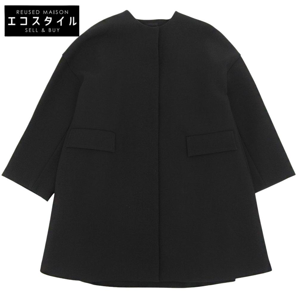 LE PHIL Excellent Condition Collarless Bonded Coat, Women's, Black, Item Number 1, Item Number 534-0252007 Coat 1 blackUsed