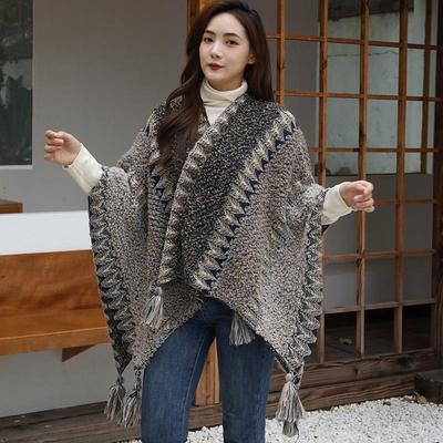 Ethnic Woolen Shawl: Women's Autumn/Winter Cloak & Scarf