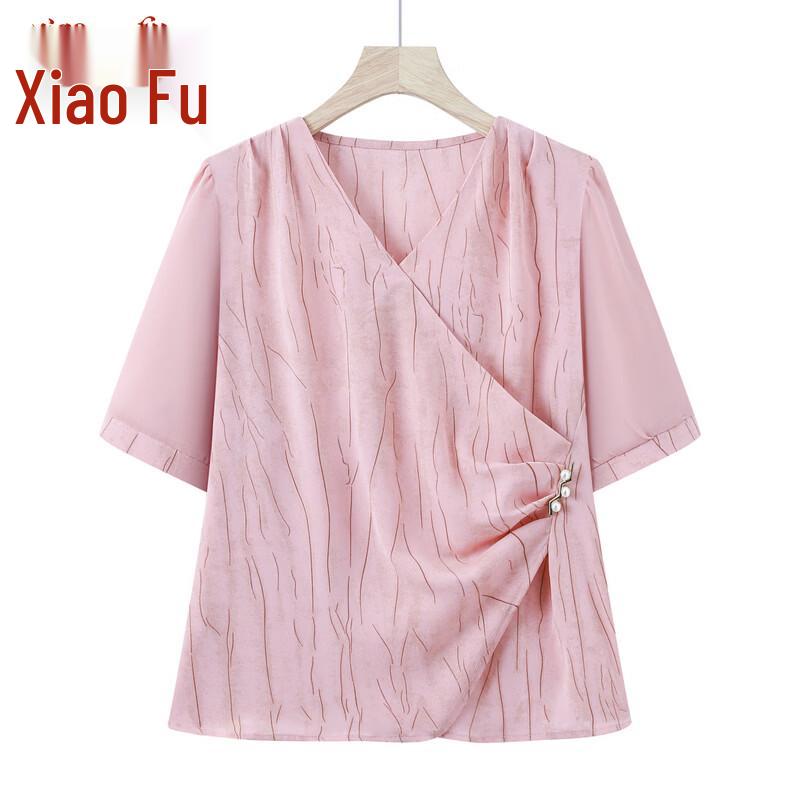 

Women s Striped V-Neck Short Sleeve T-Shirt 2XL