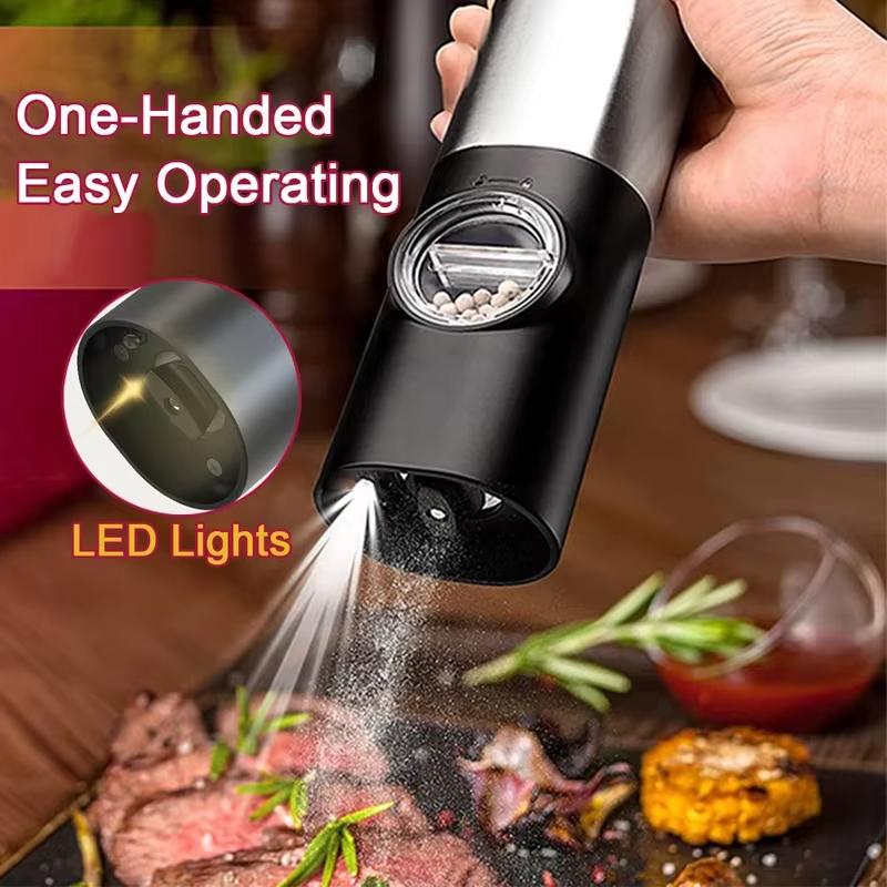Electric salt and pepper grinder, electromagnetic adjustable coarse spice grinder