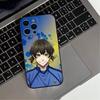 Blue Lock Anime Handyhülle Für iPhone 17,16,15,14,13,12,11 Plus,Pro Max,XS,Weiche Silikon Schwarze Hülle