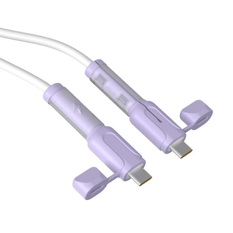 Miękki Silikonowy Organizer do Kabla Ładowarki Ochrona USB Typu C Rękaw Ochronny Zapobiegający Złamaniu do Linii Danych Telefonu