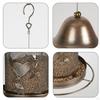Birds Feeder Birdfeeder with Hooks Hangers Ornament Bowl Weather Resistant for Patio Yard